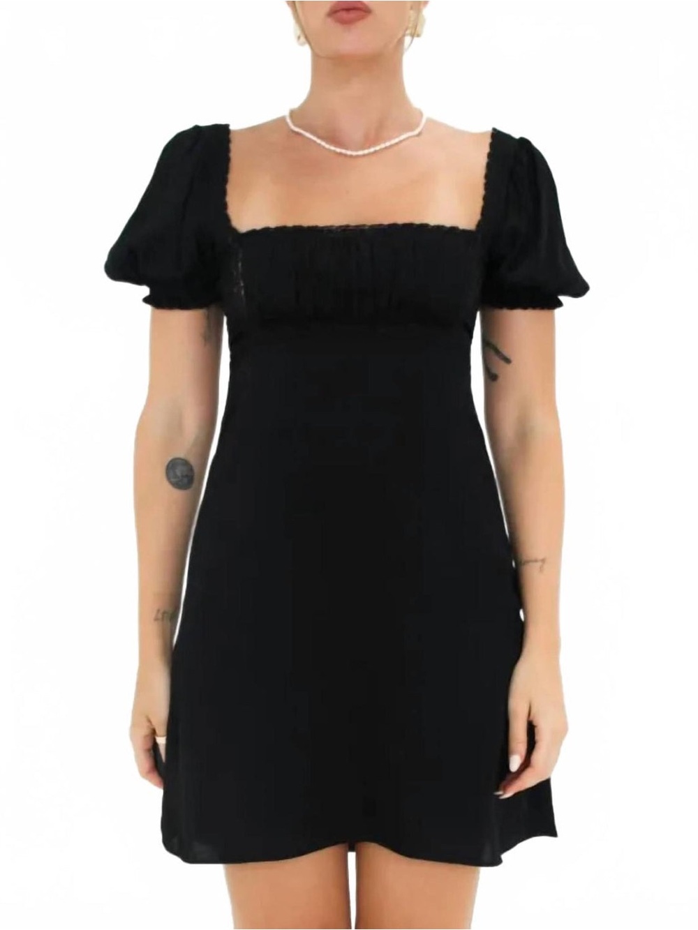 Rumored Napa Valley Mini Dress In Black
